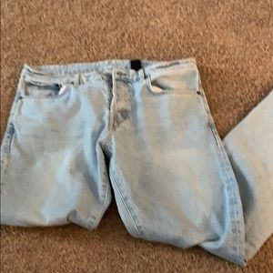& Denim men’s jeans 34 32 straight fit button fly